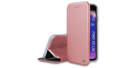 Etui IBROZ Oppo Find X5 Lite Etui Cuir Rose Go