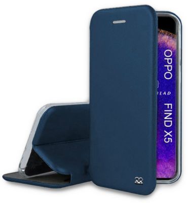 Etui IBROZ Oppo Find X5 Etui Cuir Bleu