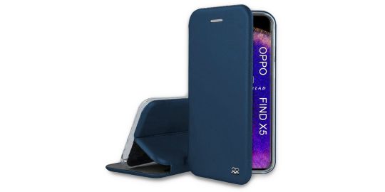 Etui IBROZ Oppo Find X5 Etui Cuir Bleu
