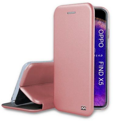 Etui IBROZ Oppo Find X5 Etui Cuir Rose Gold