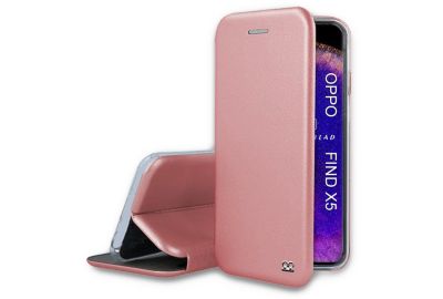 Etui IBROZ Oppo Find X5 Etui Cuir Rose Gold