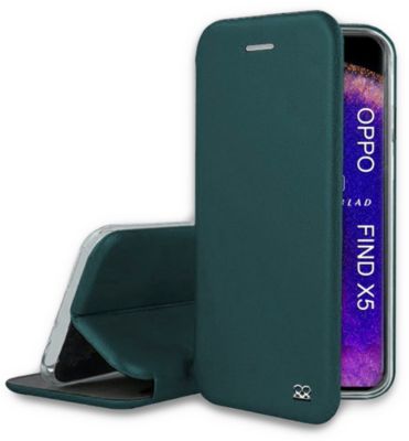 Etui IBROZ Oppo Find X5 Etui Cuir Kaki