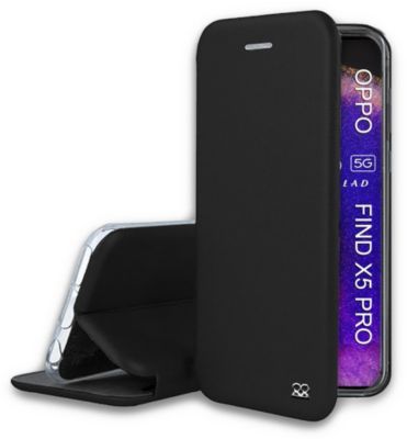 Etui IBROZ Oppo Find X5 Pro Etui Cuir Noir