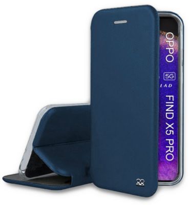 Etui IBROZ Oppo Find X5 Pro Etui Cuir Bleu