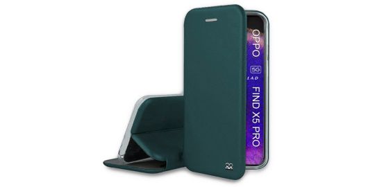 Etui IBROZ Oppo Find X5 Pro Etui Cuir Kaki