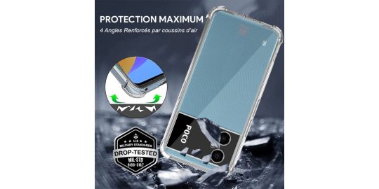 Coque IBROZ Xiaomi Poco M4 5G Antichoc transparent