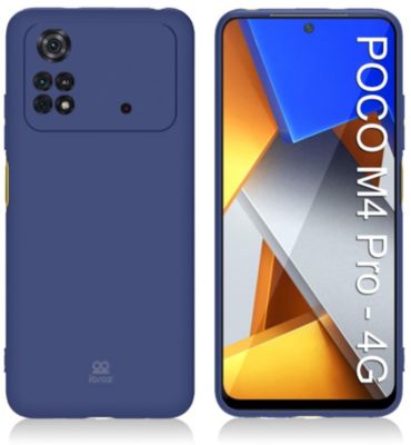 Coque IBROZ Xiaomi Poco M4 Pro 4G Silicone Bleu