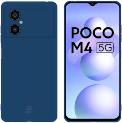 Coque IBROZ Xiaomi Poco M4 5G Silicone Bleu