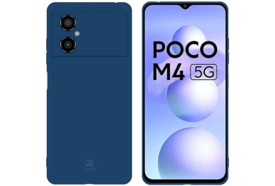 Coque IBROZ Xiaomi Poco M4 5G Silicone Bleu