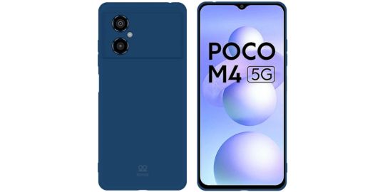 Coque IBROZ Xiaomi Poco M4 5G Silicone Bleu