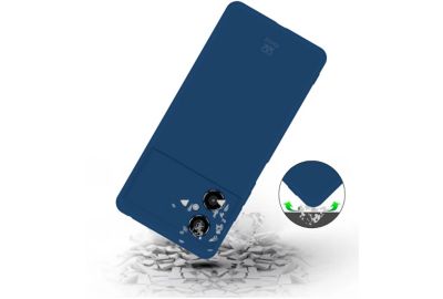 Coque IBROZ Xiaomi Poco M4 5G Silicone Bleu