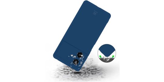 Coque IBROZ Xiaomi Poco M4 5G Silicone Bleu