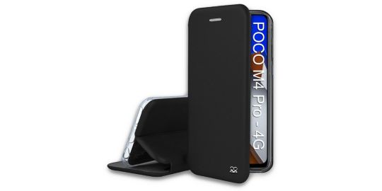 Etui IBROZ Xiaomi Poco M4 Pro 4G Cuir Noir