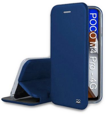 Etui IBROZ Xiaomi Poco M4 Pro 4G Cuir Bleu
