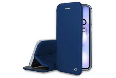 Etui IBROZ Xiaomi Poco M4 5G Cuir Bleu