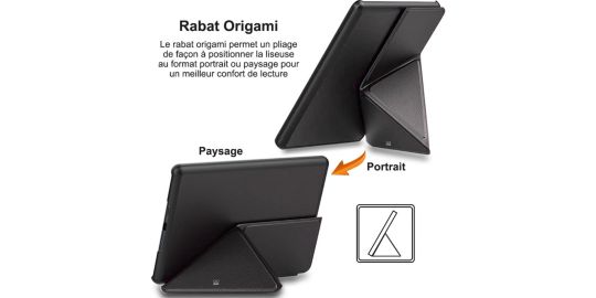 Etui IBROZ Origami Kindle Paperwhite - 2024 noir