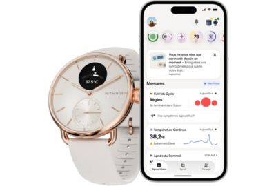 Montre santé WITHINGS Connecté Scanwatch 2 Rose Gold Sand