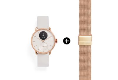 Montre santé WITHINGS ScanWatch 2 Rose Gold 38mm + bracelet mi