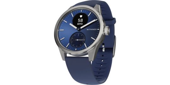 Montre santé WITHINGS Scanwatch 2 Blue Silver 42mm