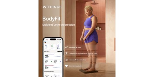 Pèse personne connecté WITHINGS BodyFit - Noir