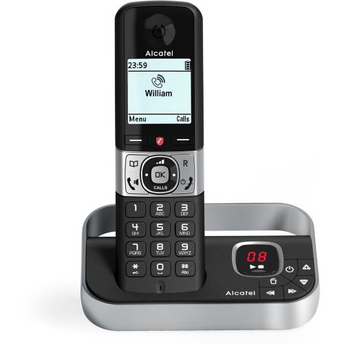 ALCATEL F890 Voice Duo Noir Téléphone répondeur sans fil - Blocage