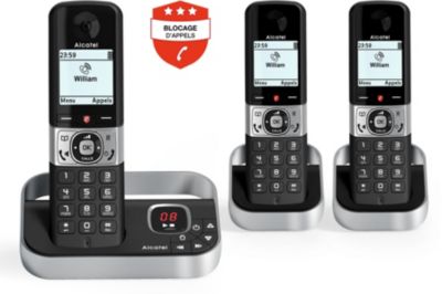 Téléphone sans fil ALCATEL F890 Voice Trio Noir