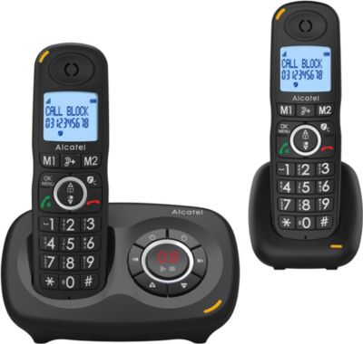 Téléphone sans fil ALCATEL XL595 Voice Duo Noir