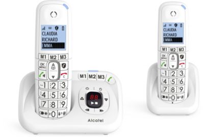Téléphone sans fil ALCATEL XL785 Voice Duo Blanc