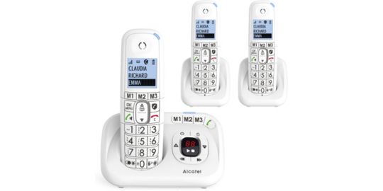 Téléphone sans fil ALCATEL XL785 Voice Trio Blanc