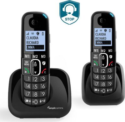 Téléphone sans fil AMPLICOMMS Téléphone sans fil DUO Amplicomms Bigtel