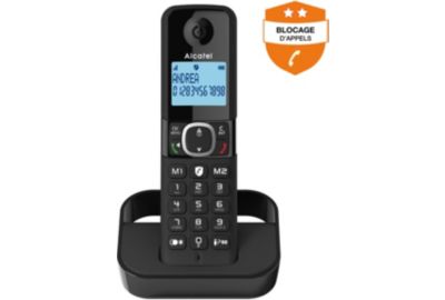 Téléphone sans fil ALCATEL F860 Solo Noir