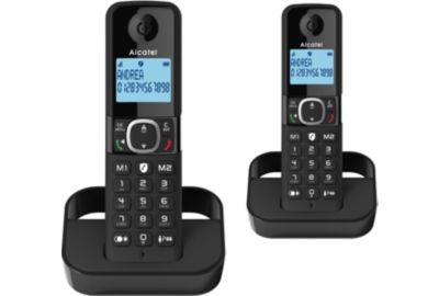 Téléphone sans fil ALCATEL F860 Duo Noir