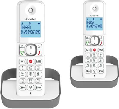 Téléphone sans fil ALCATEL F860 Duo Grey