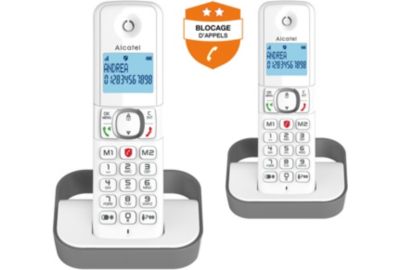 Téléphone sans fil ALCATEL F860 Duo Grey