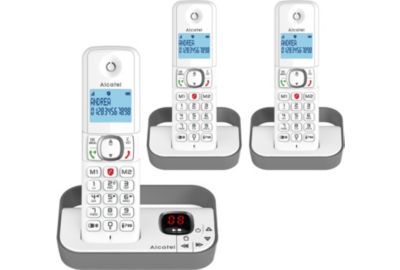 Téléphone sans fil ALCATEL F860 Voice Trio Grey