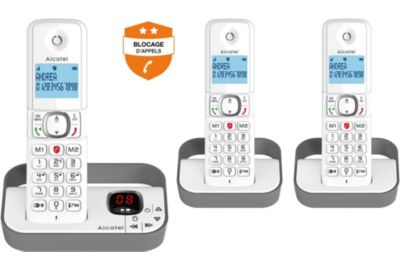 Téléphone sans fil ALCATEL F860 Voice Trio Grey