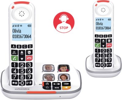 Philips Mira blanc - Téléphone fixe sans fil / DETC pour pro - Orange pro