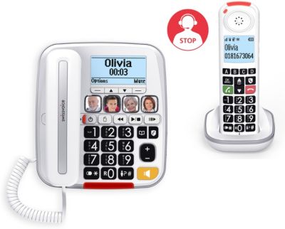 Téléphone Fixe avec Fil, téléphone, Filaire, téléphone, Filaire, idéal pour  Centre d'appels