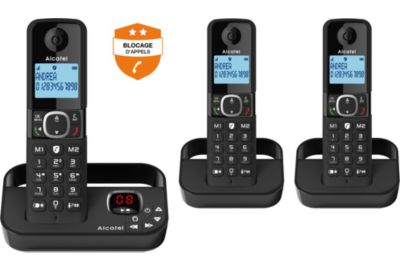 Téléphone sans fil ALCATEL F860 Voice Trio Noir