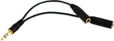 MUVIT Doubleur audio jack 3.5mm noir