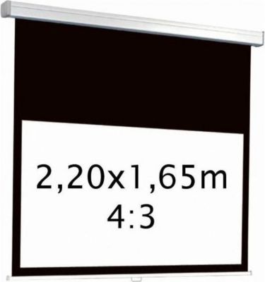 Ecran de projection KIMEX electrique 2,20 x 1,65 m- Format 4:3