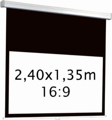 Ecran de projection KIMEX electrique 2,40 x 1,35 m- Format 16:9 Ecran de projection KIMEX electrique 2,40 x 1,35 m- Format 16:9