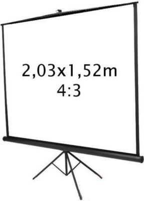 Ecran de projection KIMEX trépied 2,03 x 1,52 m- Format 4:3