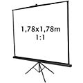 Ecran de projection KIMEX trépied 1,78 x 1,78 m- Format 1:1