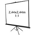 Ecran de projection KIMEX trépied 2,44 x 2,44 m- Format 1:1
