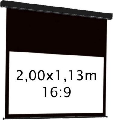 Ecran de projection KIMEX electrique 2,00 x 1,13 m- Format 16:9