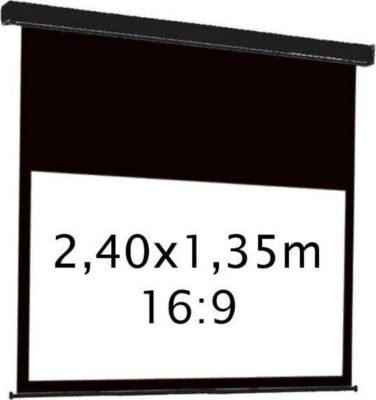 Ecran de projection KIMEX electrique 2,40 x 1,35 m- Format 16:9