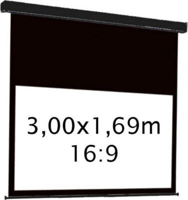 Ecran de projection KIMEX electrique 3,00 x 1,69 m- Format 16:9