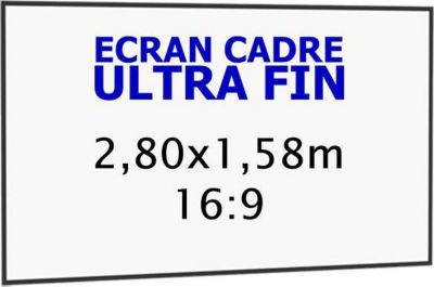 Ecran de projection KIMEX cadre ultra-fin 2,80 x 1,58 m, 16:9 Ecran de projection KIMEX cadre ultra-fin 2,80 x 1,58 m, 16:9