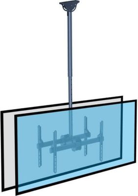 Support mural TV KIMEX pour 2 écrans TV 37-70", haut. 106-156cm